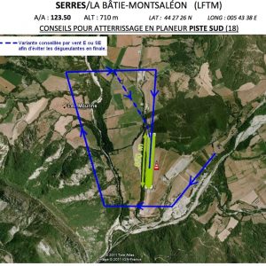 aterrir à Serres piste Sud